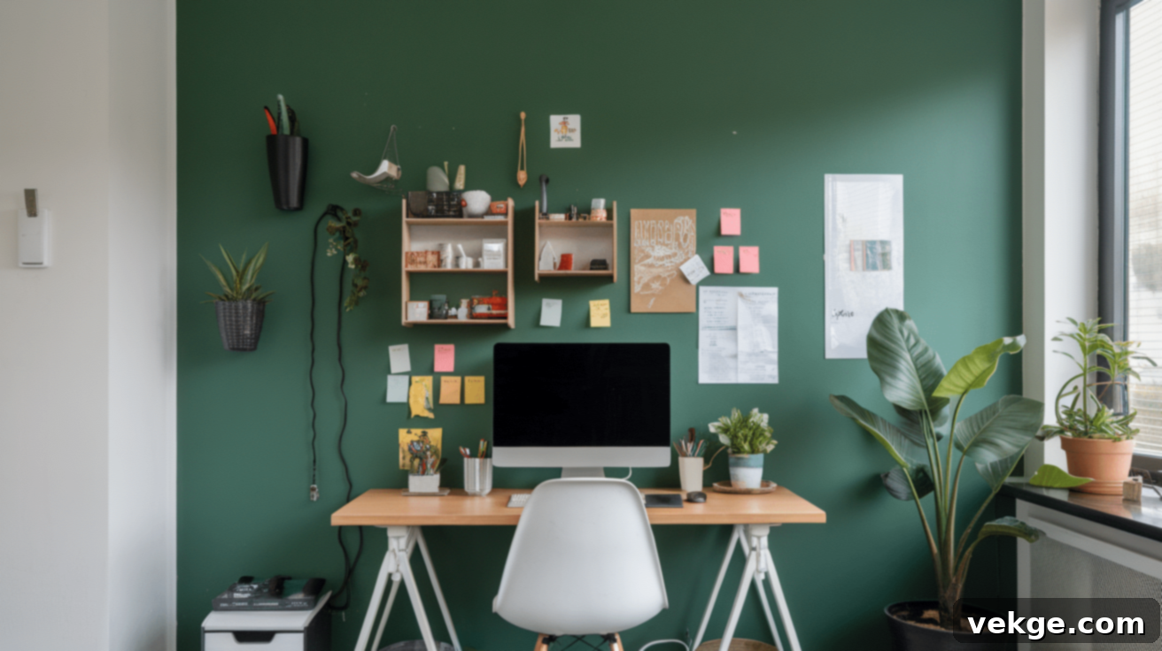 Hooks and Pegboards for Office Organization