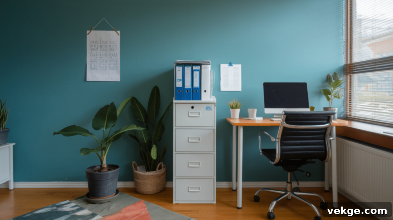 Space-Saving Filing Cabinet