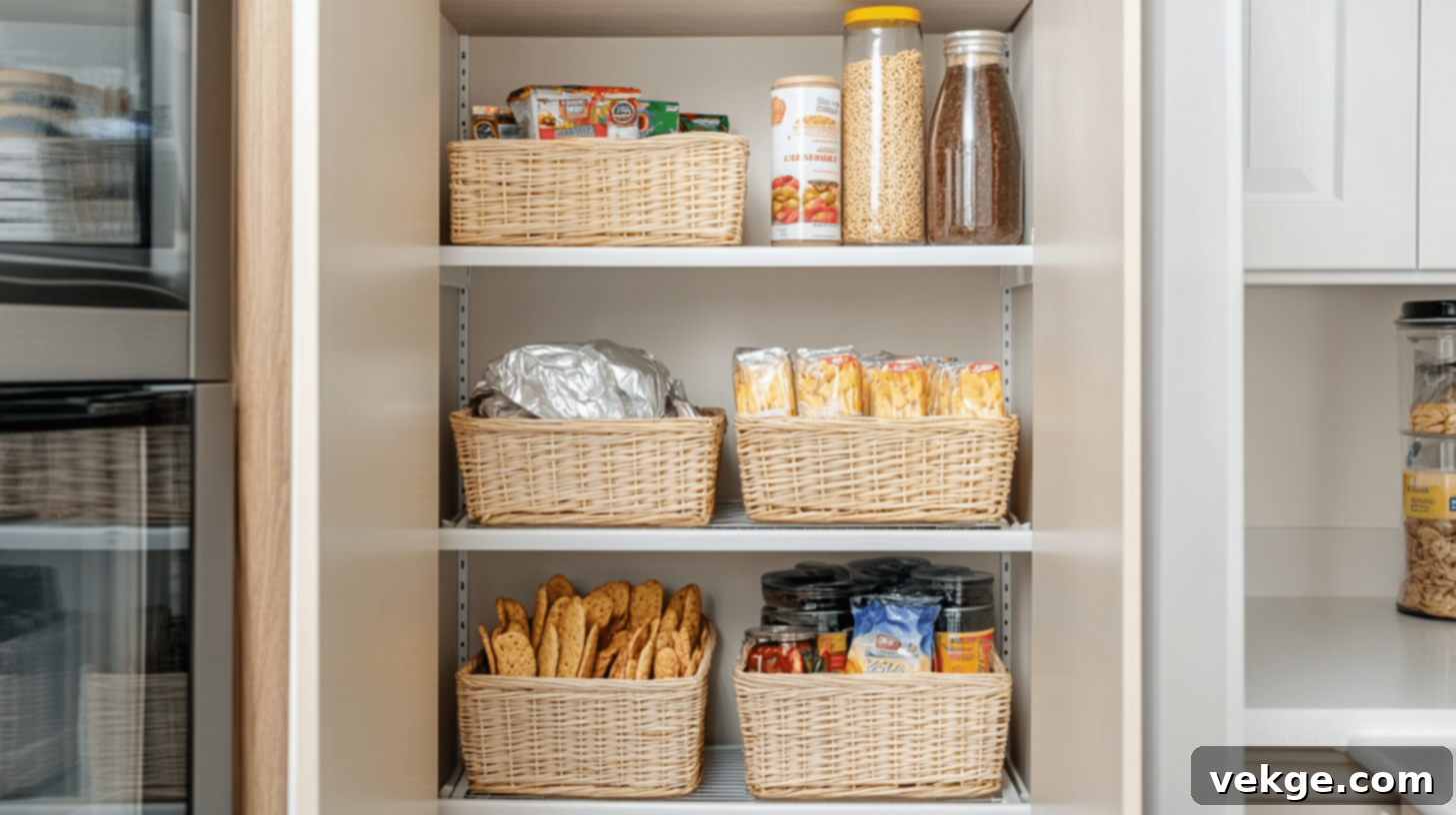 Tension Rod Shelving for Pantry Organization
