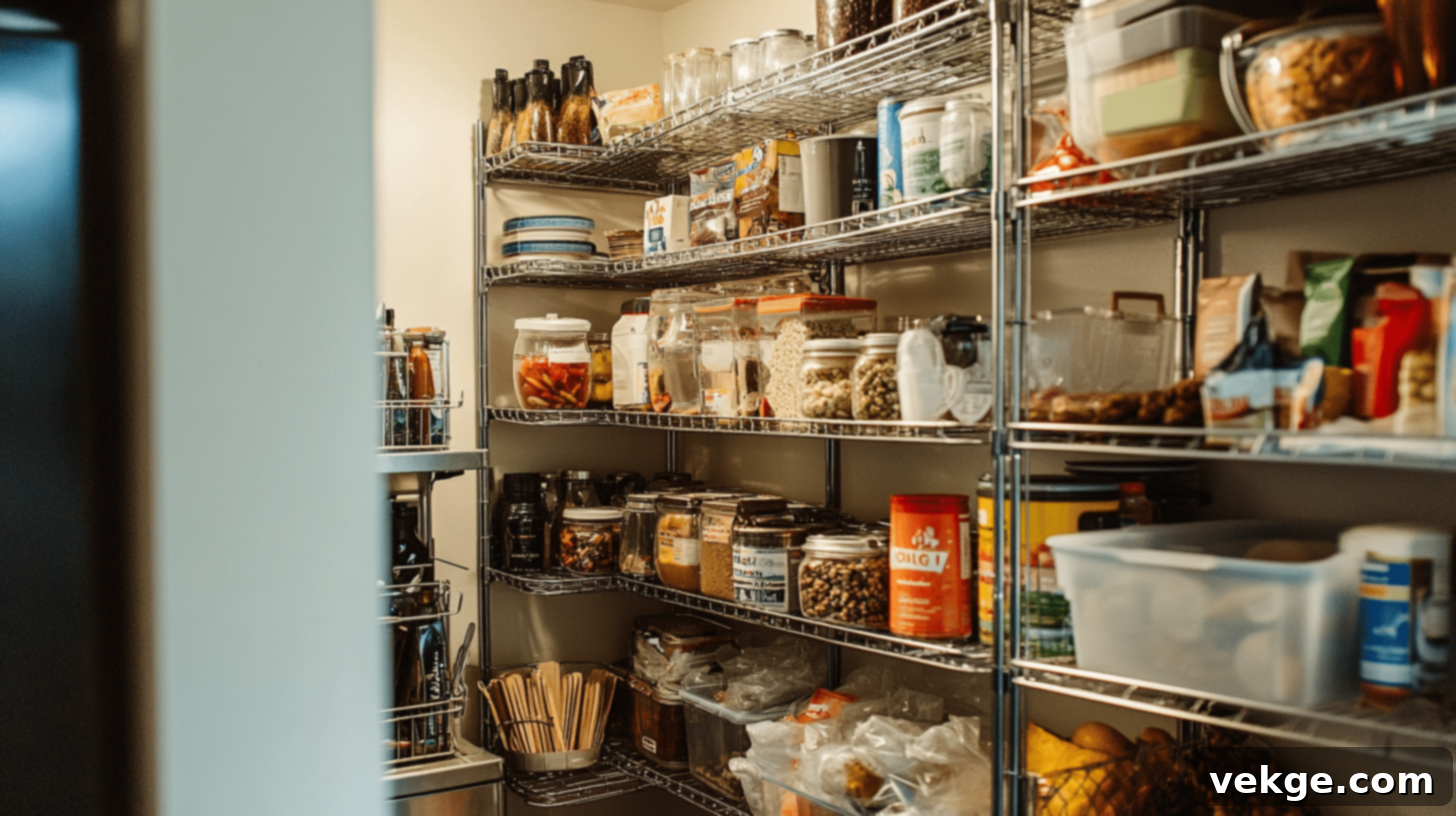 Adjustable Wire Shelving Units for Pantry