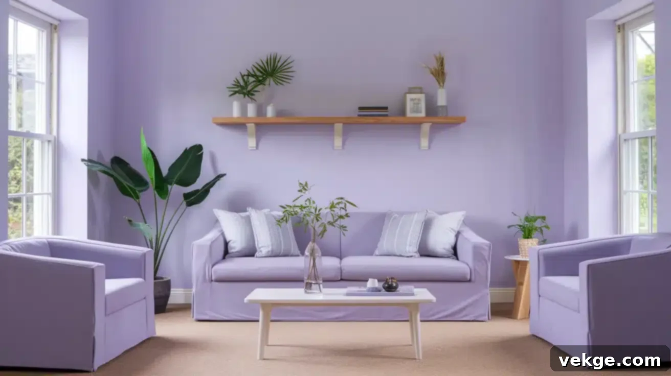 Lavender Purple, a gentle hue fostering calm, creativity, and spiritual balance