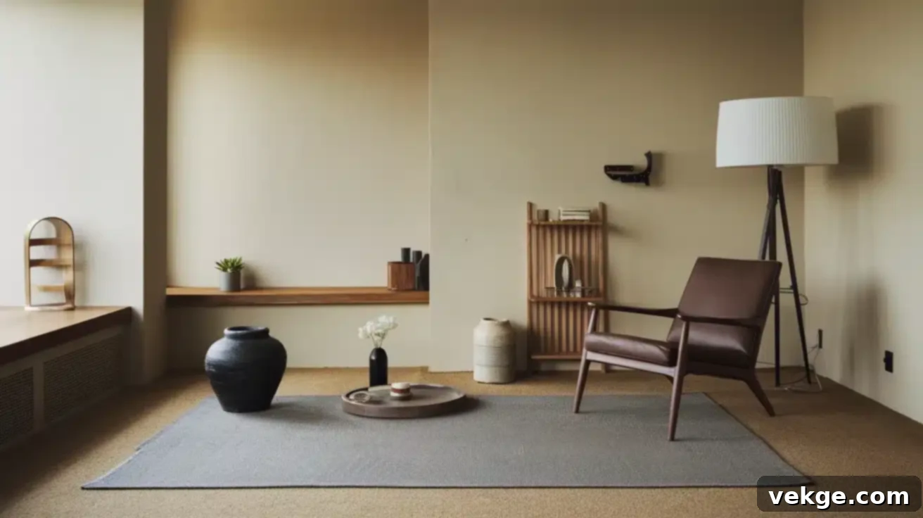 Neutral Tones, including beige, cream, and pale yellow-green, provide quiet foundations for mental clarity