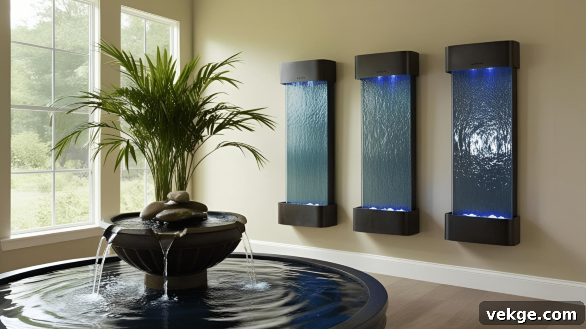 Water Features for Calming Spa Sounds and Visuals