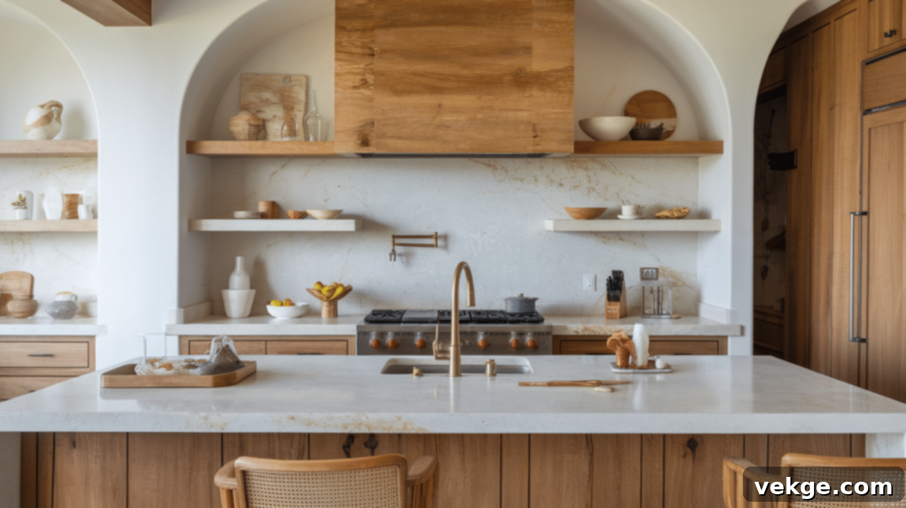 Quartz Countertop with Matching Quartz Backsplash