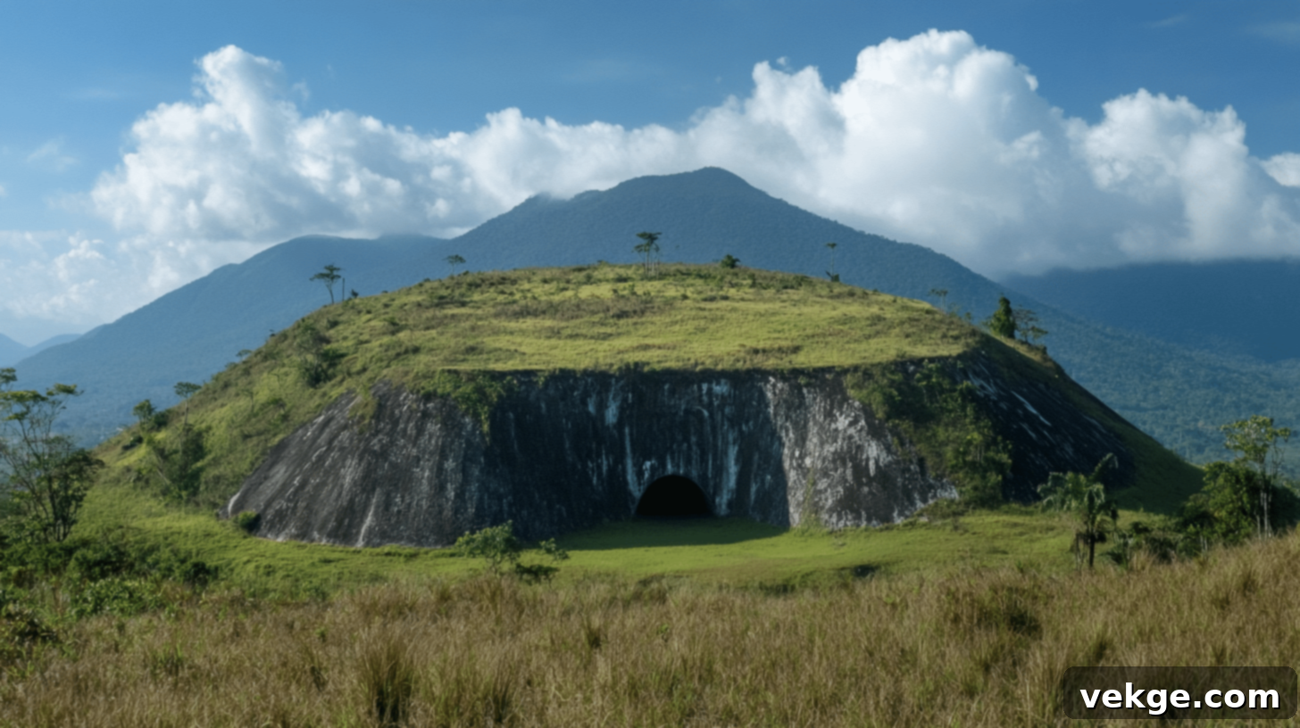 Cerro Autana, a sacred tepui with a natural tunnel, considered the 'tree of life' by the Piaroa people