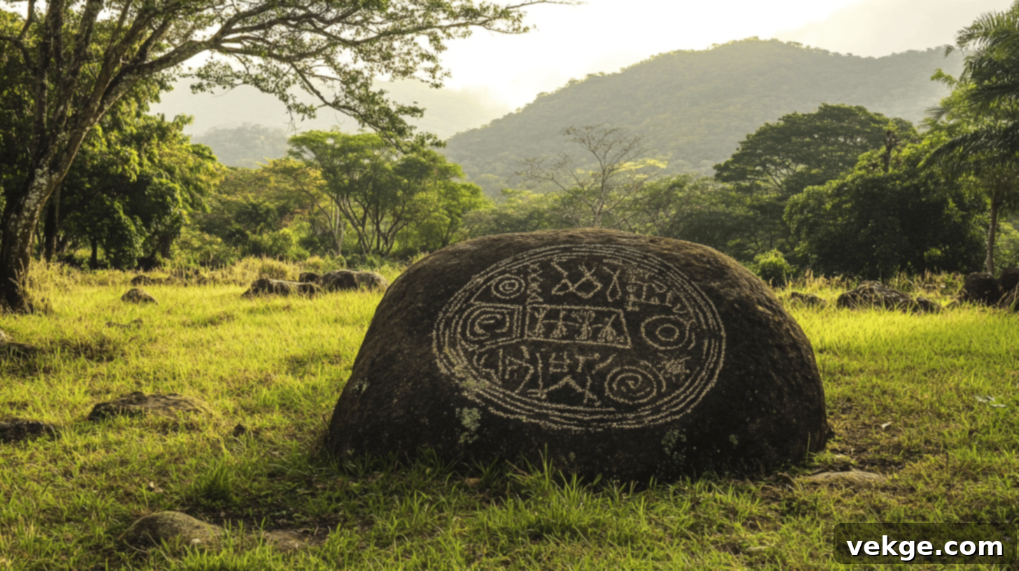 Vigirima, an archaeological site with pre-Columbian petroglyphs and stone arrangements