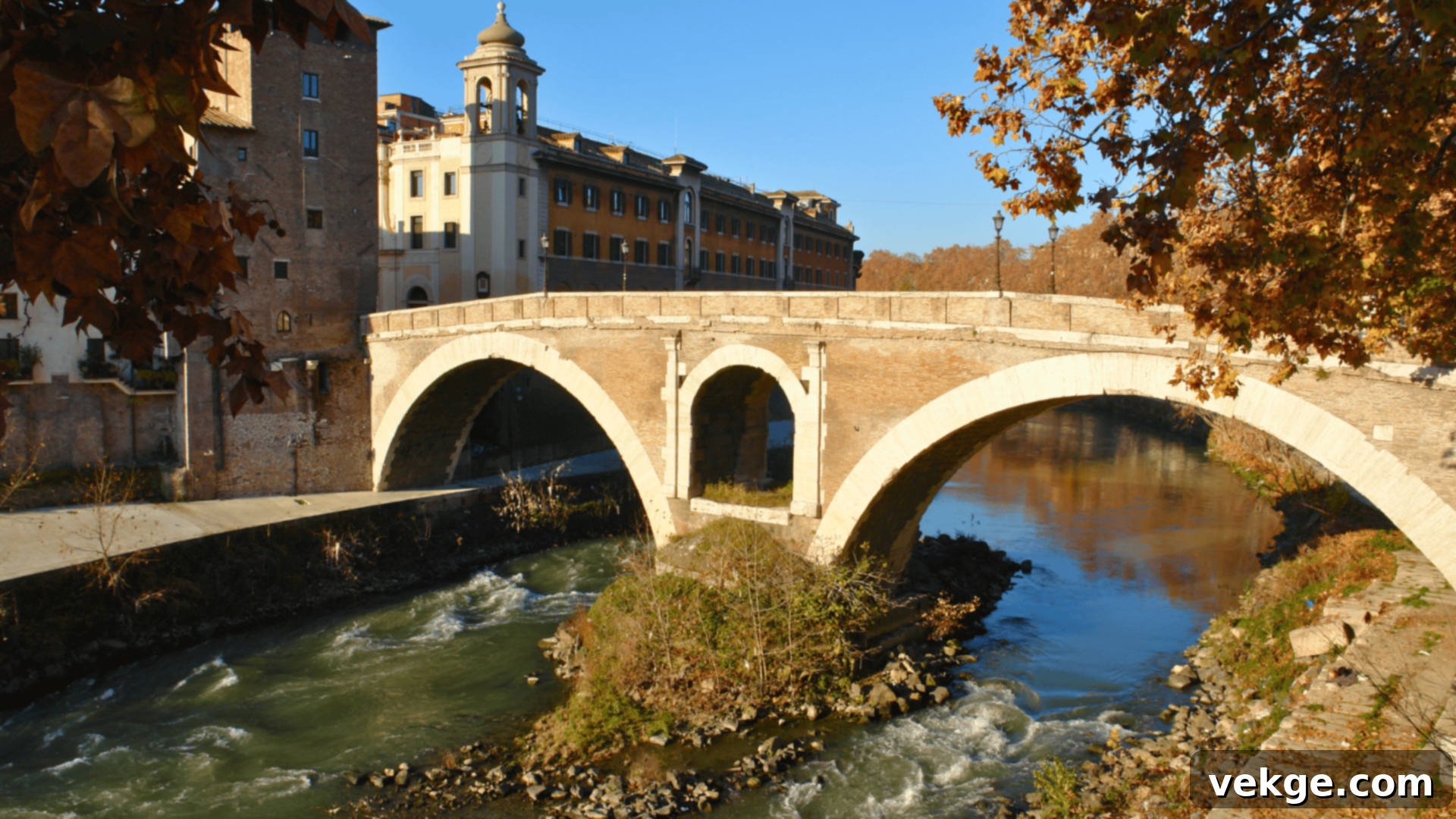 Pons Fabricius, oldest Roman bridge in Rome