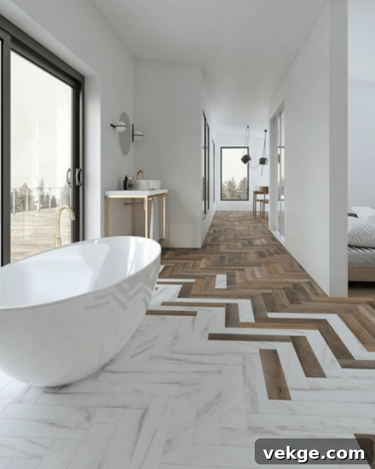 Inspiring combinations of mixing tile patterns for modern interiors