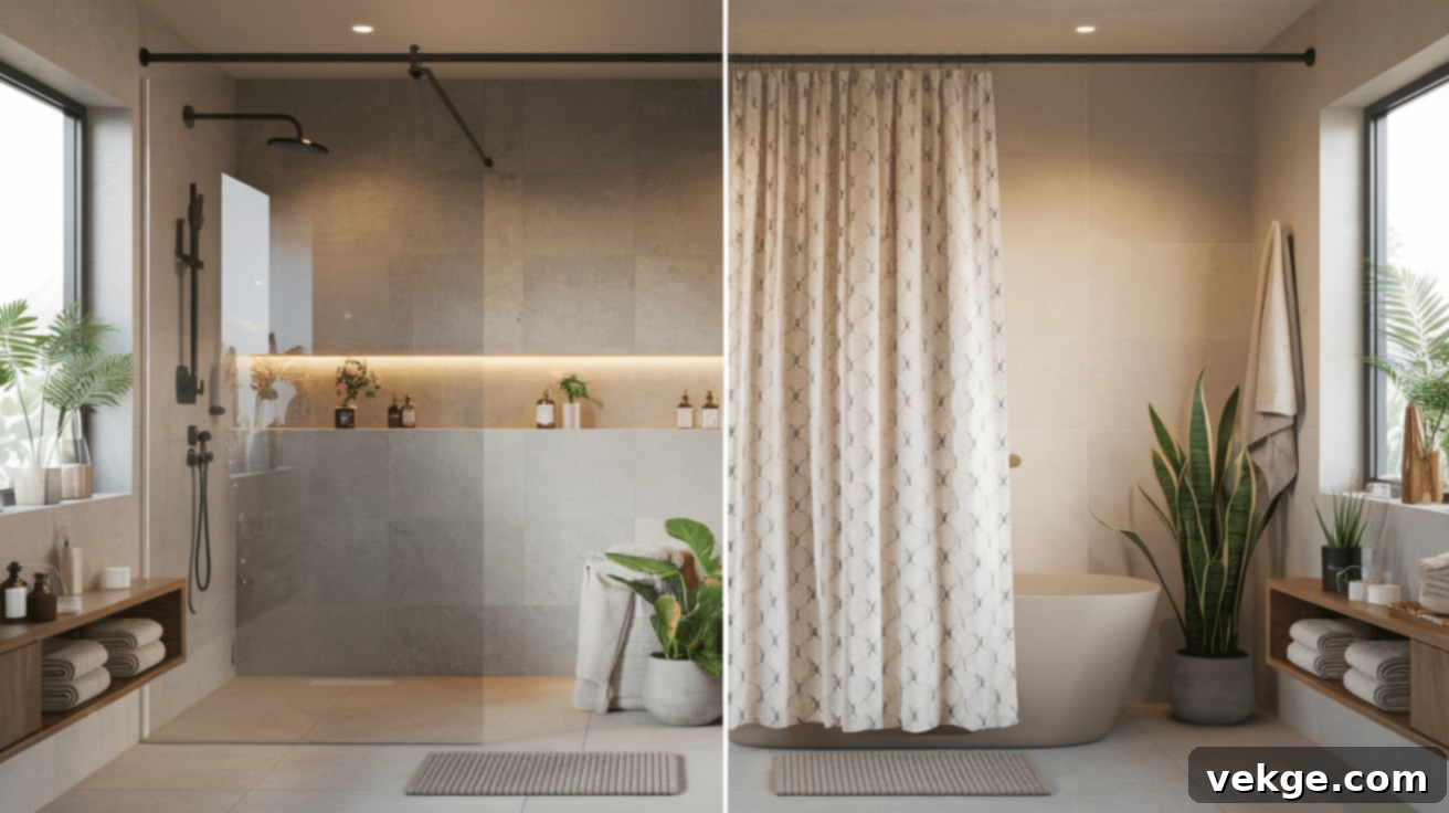 Choosing Shower Doors or Curtains for Your Bathroom