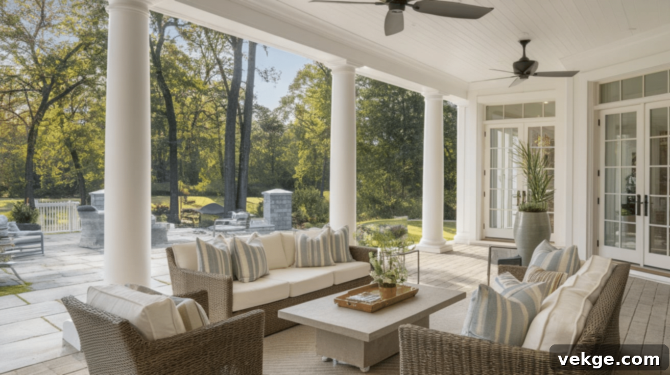 Outdoor Columns for Indoor Spaces