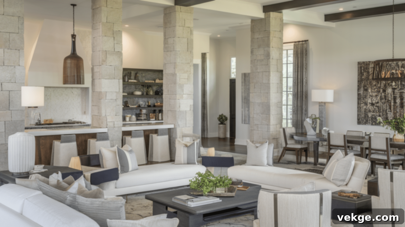 Columns as Room Dividers