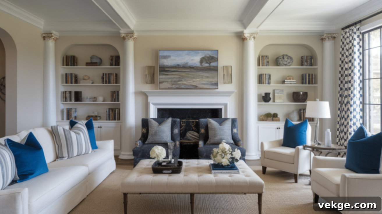 Incorporating Columns in Living Rooms