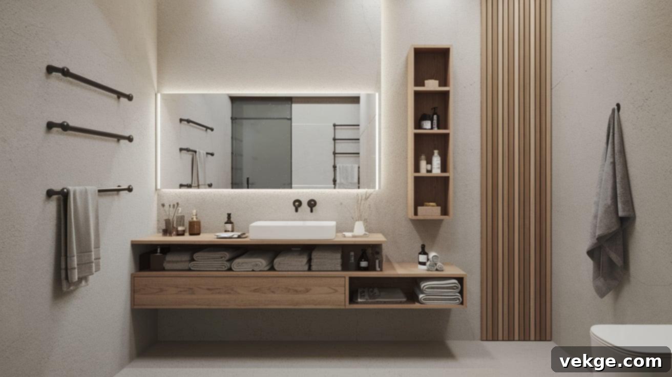 Door-Mounted Storage for Bathroom Essentials