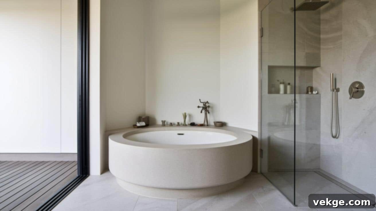 Corner Tub and Shower Setup for Space Optimization