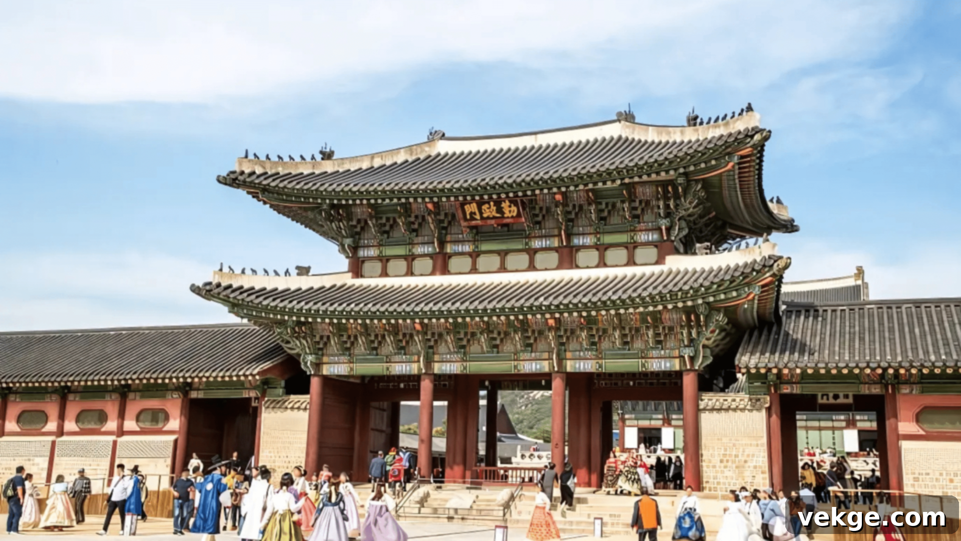 Gyeongbokgung Palace, the largest and most magnificent royal palace of the Joseon Dynasty in Seoul, South Korea.