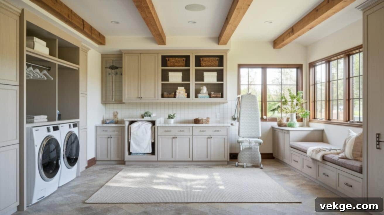 Large and Luxury Laundry Room Setups