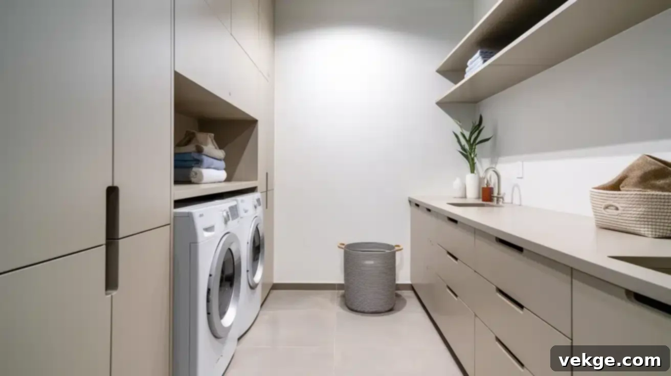 Modern and Minimal Laundry Room Style