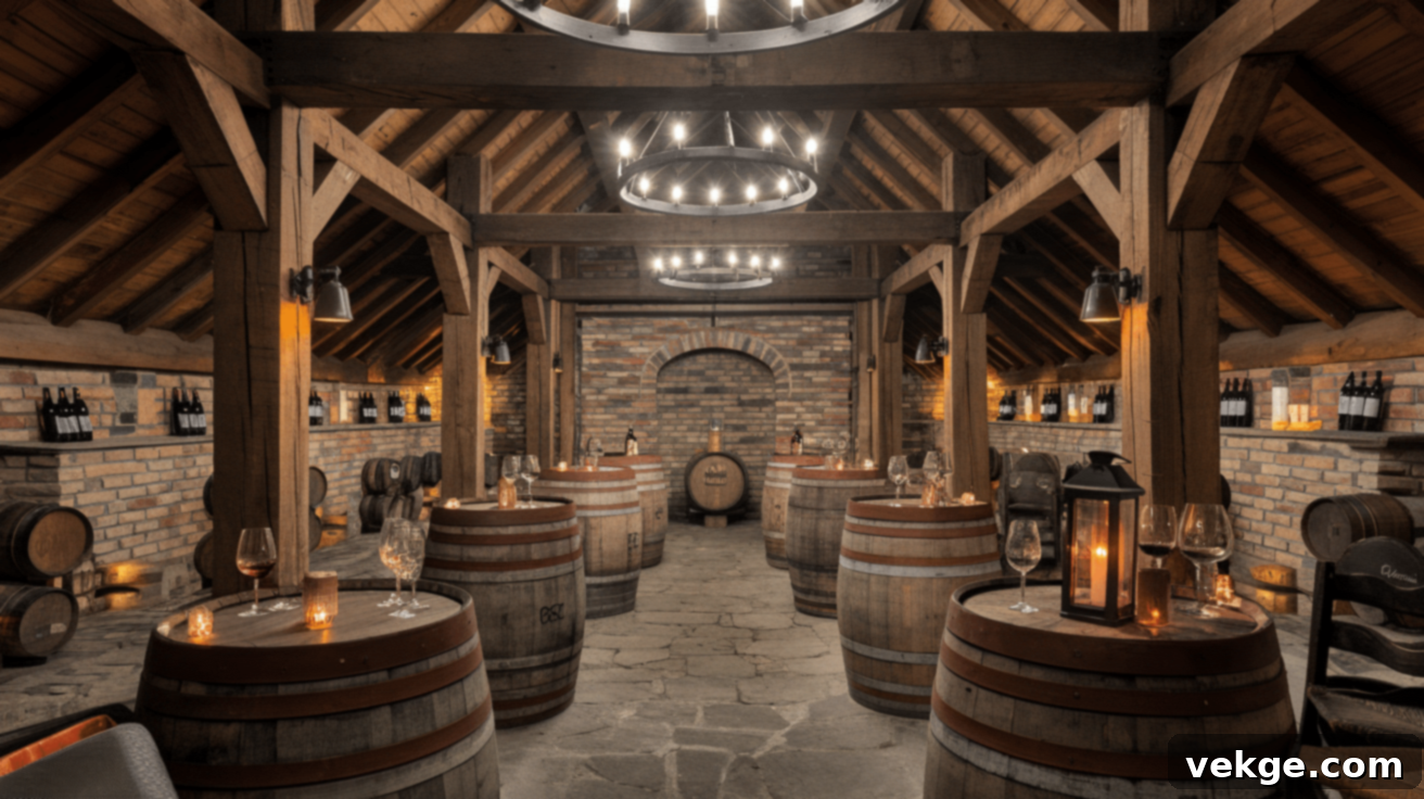 Rustic Barrel Room Vibes