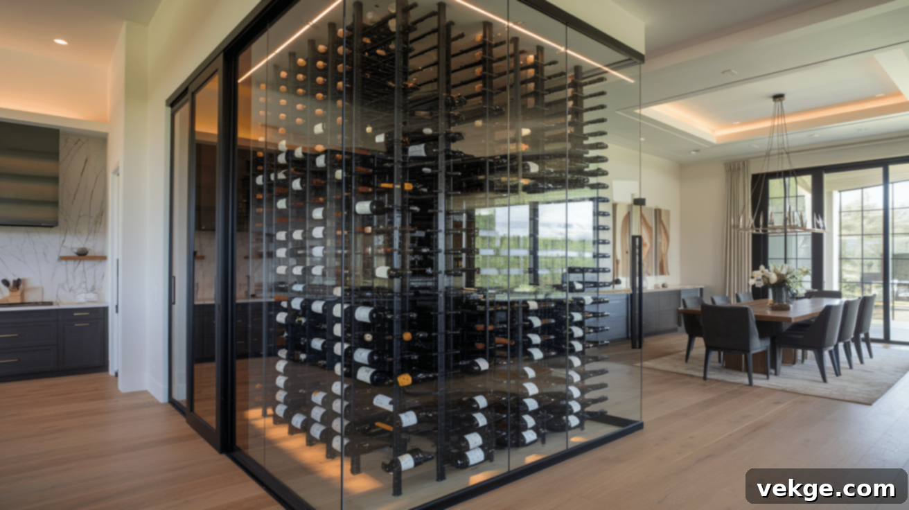 Glass-Enclosed Wine Walls