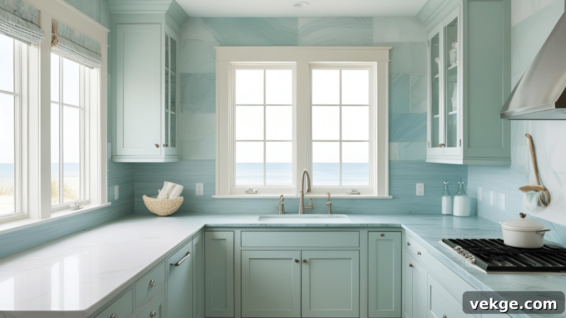 Beach-Inspired Countertops for Coastal Kitchens