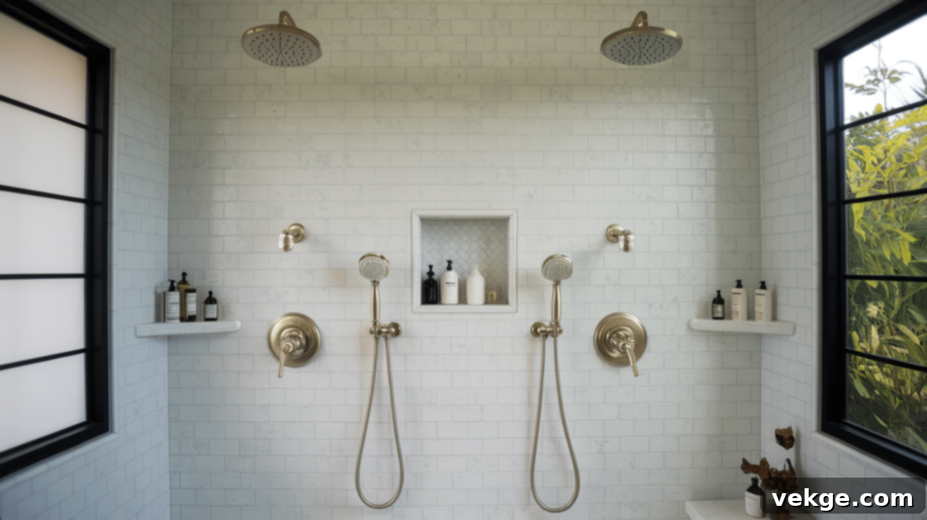 Versatile Dual Showerheads for Enhanced Comfort