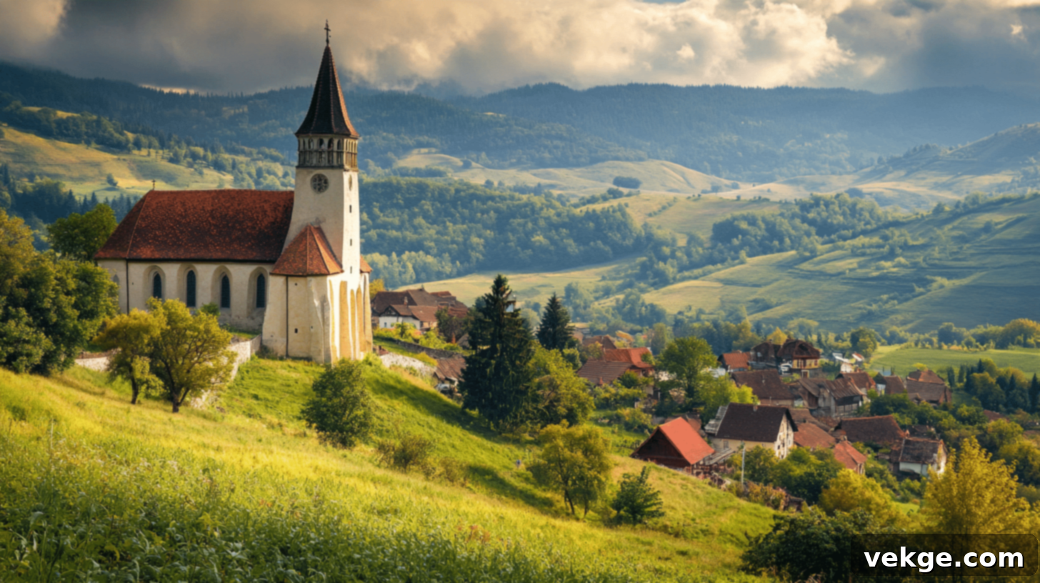 Biertan Church, a fortified Lutheran church in a Saxon village, a UNESCO World Heritage Site in Transylvania, Romania.