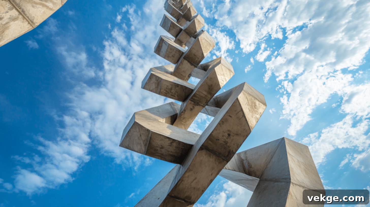 The Endless Column, a monumental sculpture by Constantin Brâncuși in Târgu Jiu, Romania.