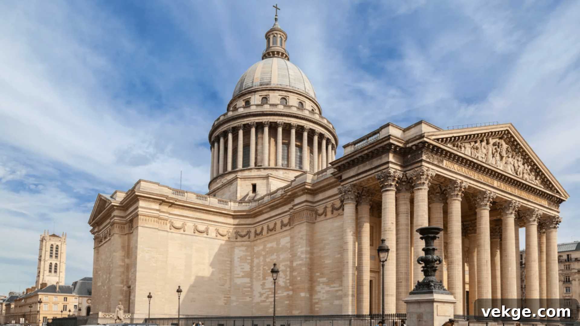 The Panthéon, a neoclassical monument in Paris, serving as a mausoleum.