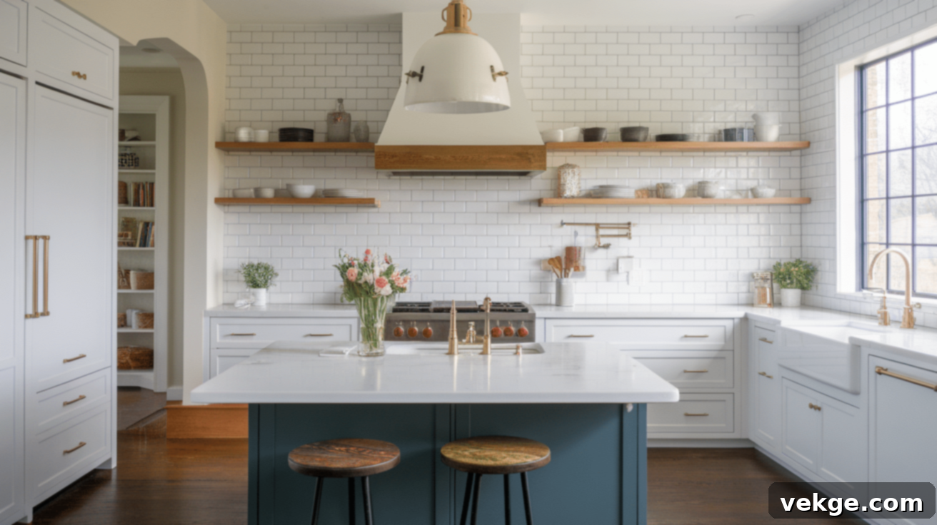 Classic White Subway Tiles in a Modern Kitchen