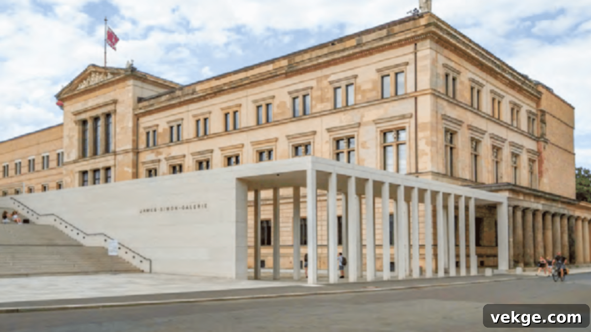 The restored Neues Museum in Berlin, Germany, by David Chipperfield, a modern intervention preserving the complex history of a World War II damaged building.