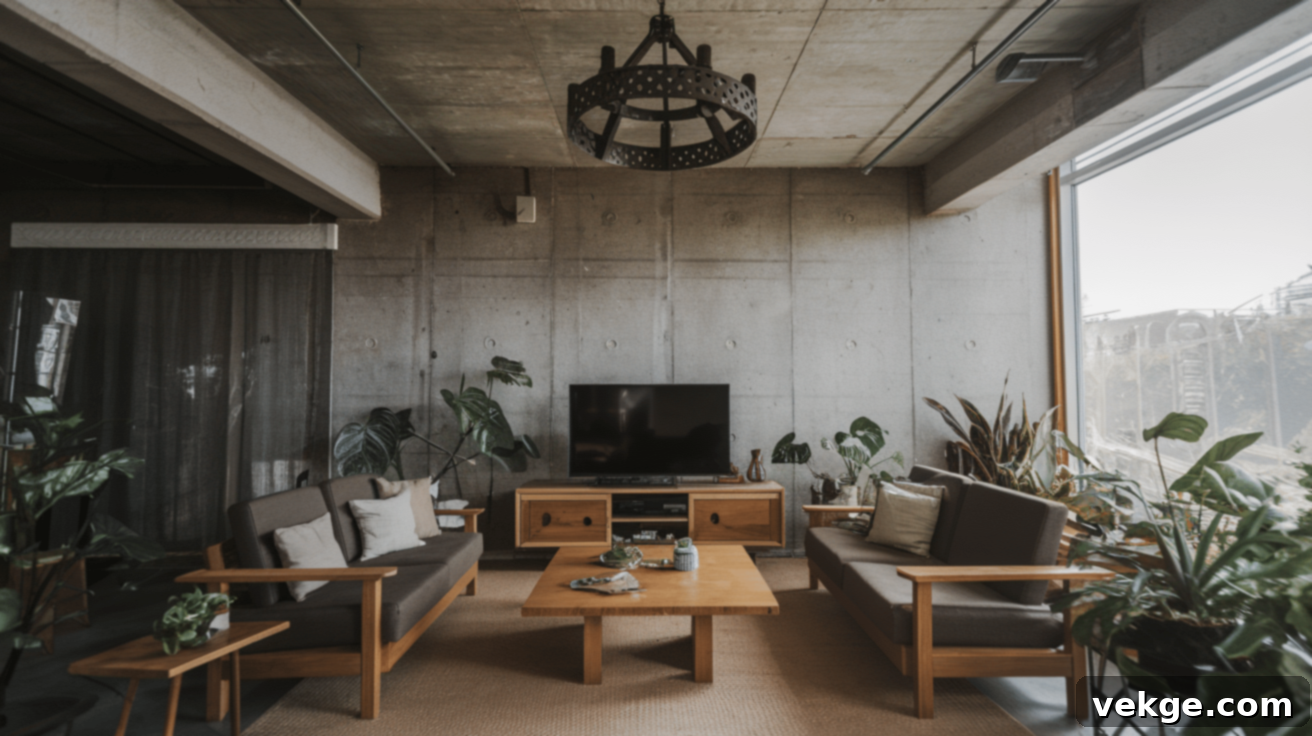 Brutalist with Natural Elements
