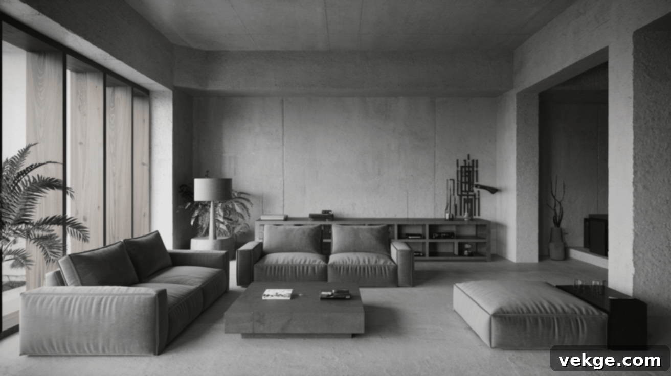 Monochrome and Minimalist Layout