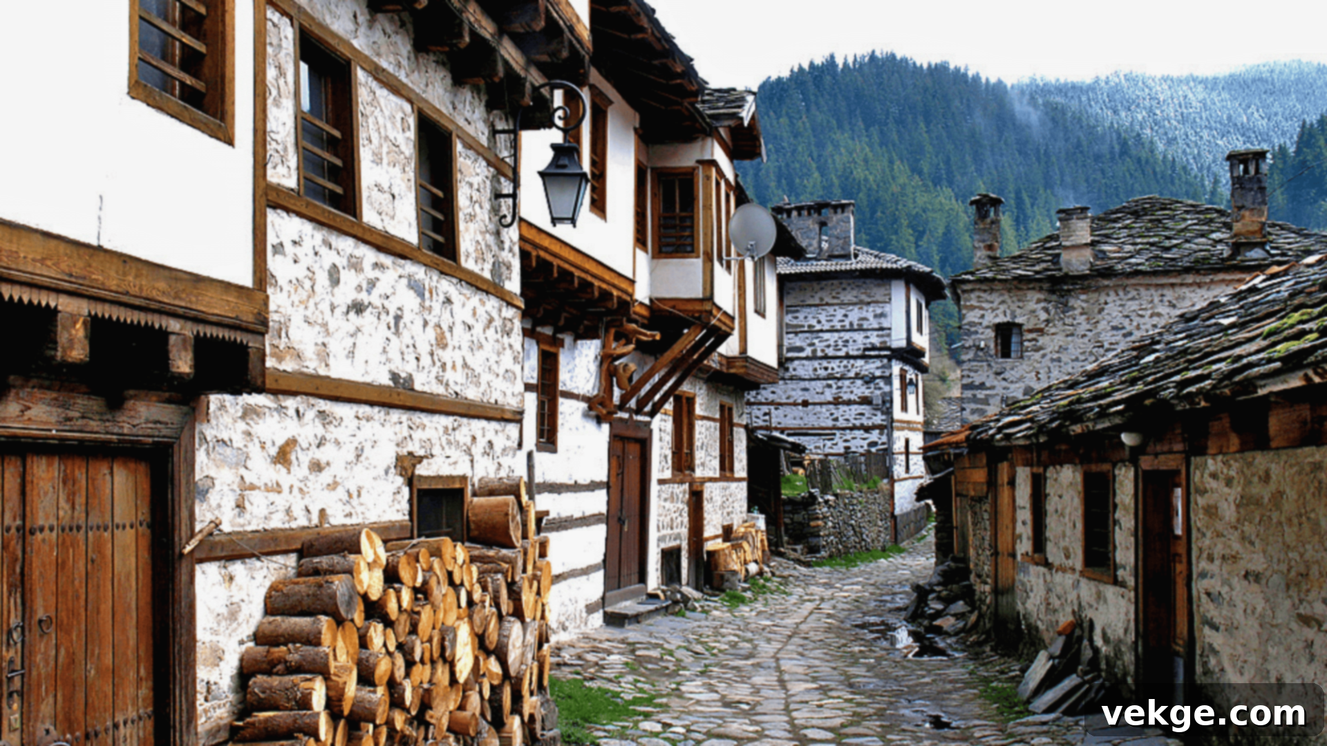 Mountain and Village Architecture in the Rhodope Mountains, designed for harsh winters