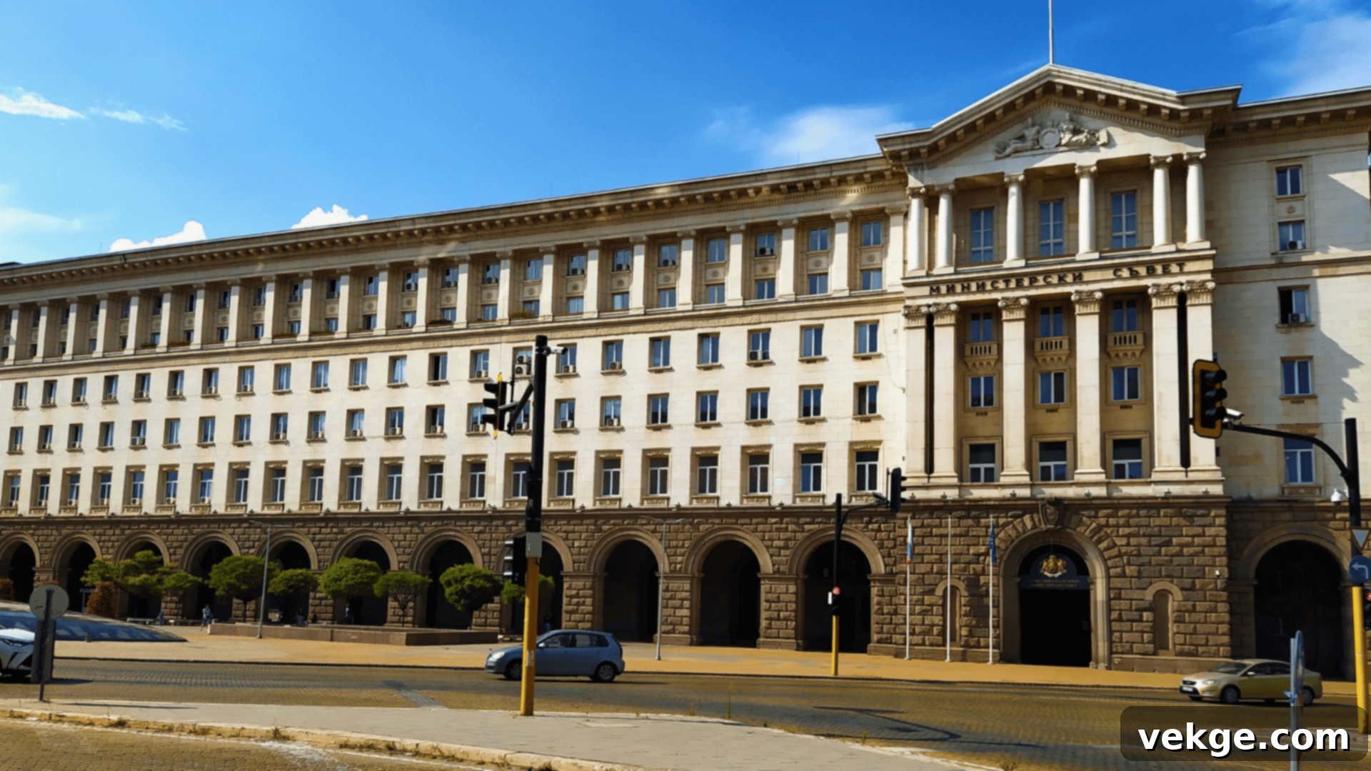 Council of Ministers Building in Sofia, an example of Brutalist architecture