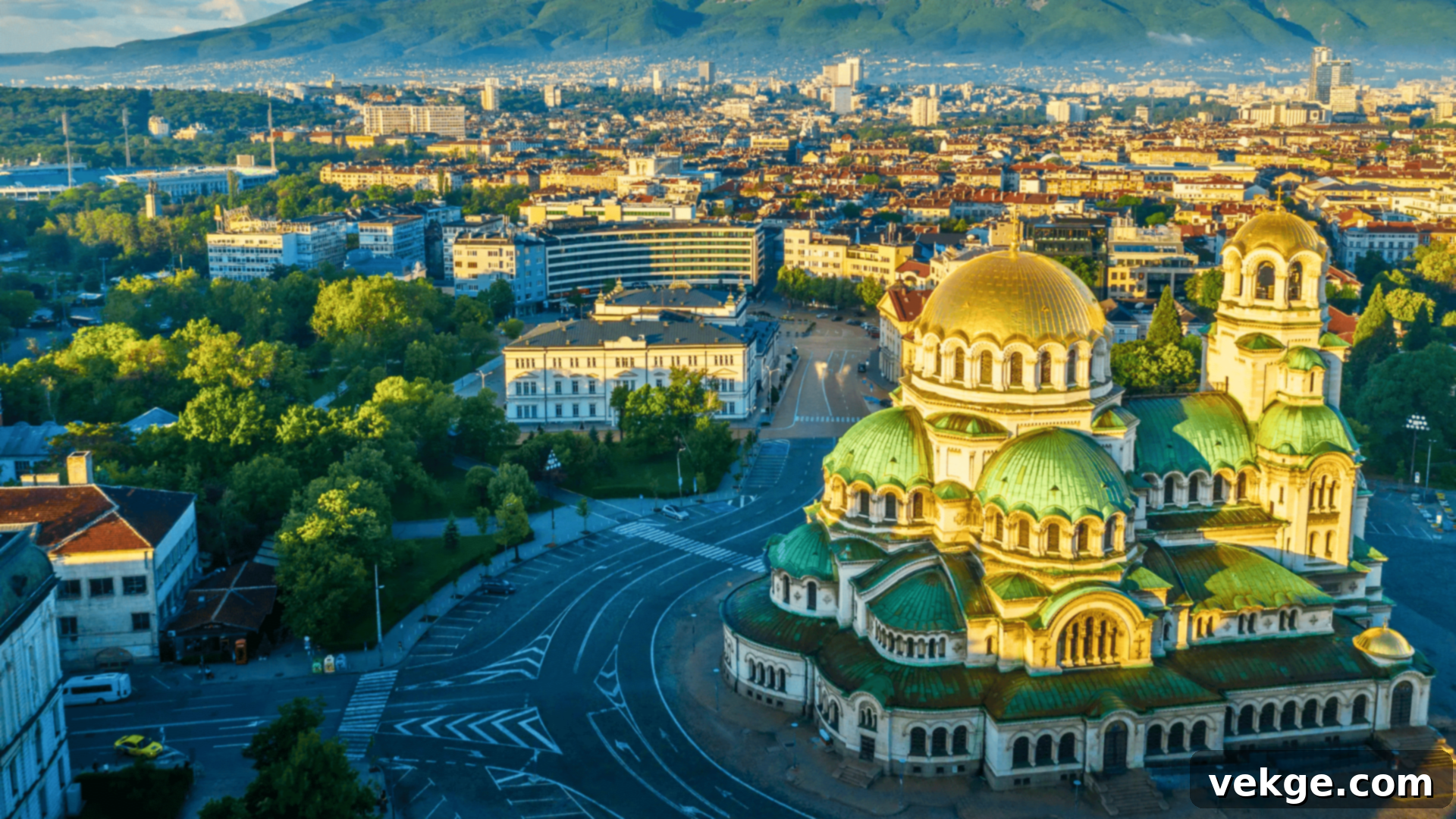 Sofia, Capital City architecture, blending Neoclassical and Byzantine Revival styles
