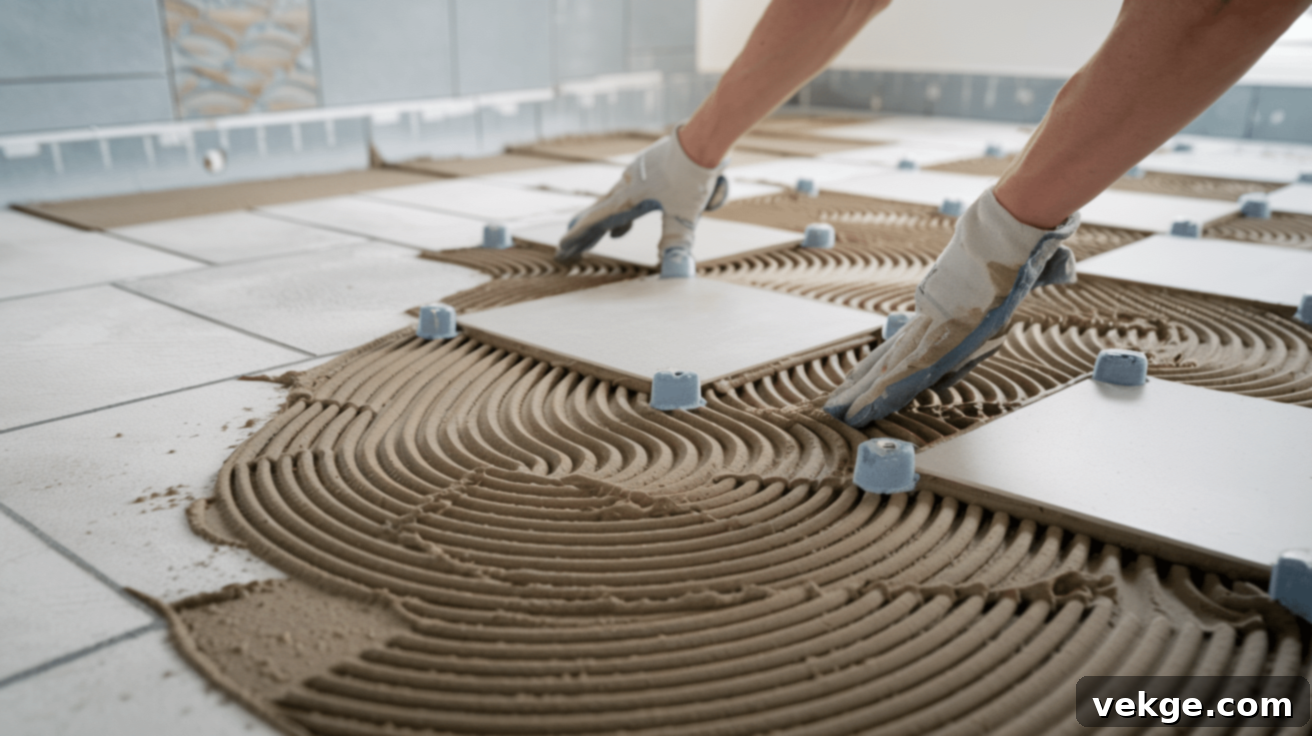 Step 3: Installing Bathroom Flooring