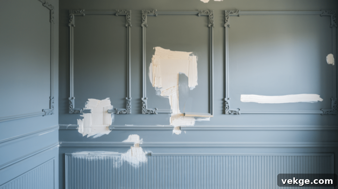 Step 4: Bathroom Walls and Trim Update