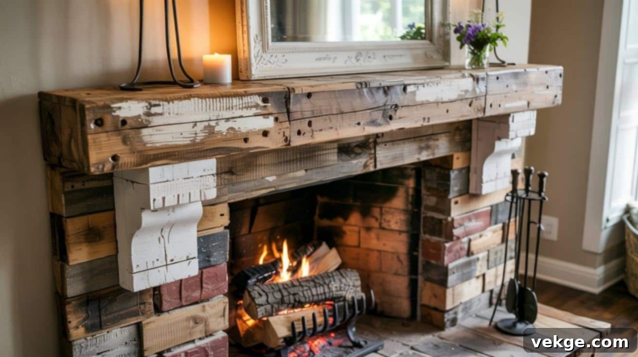 DIY_Distressed_Wood_Mantel