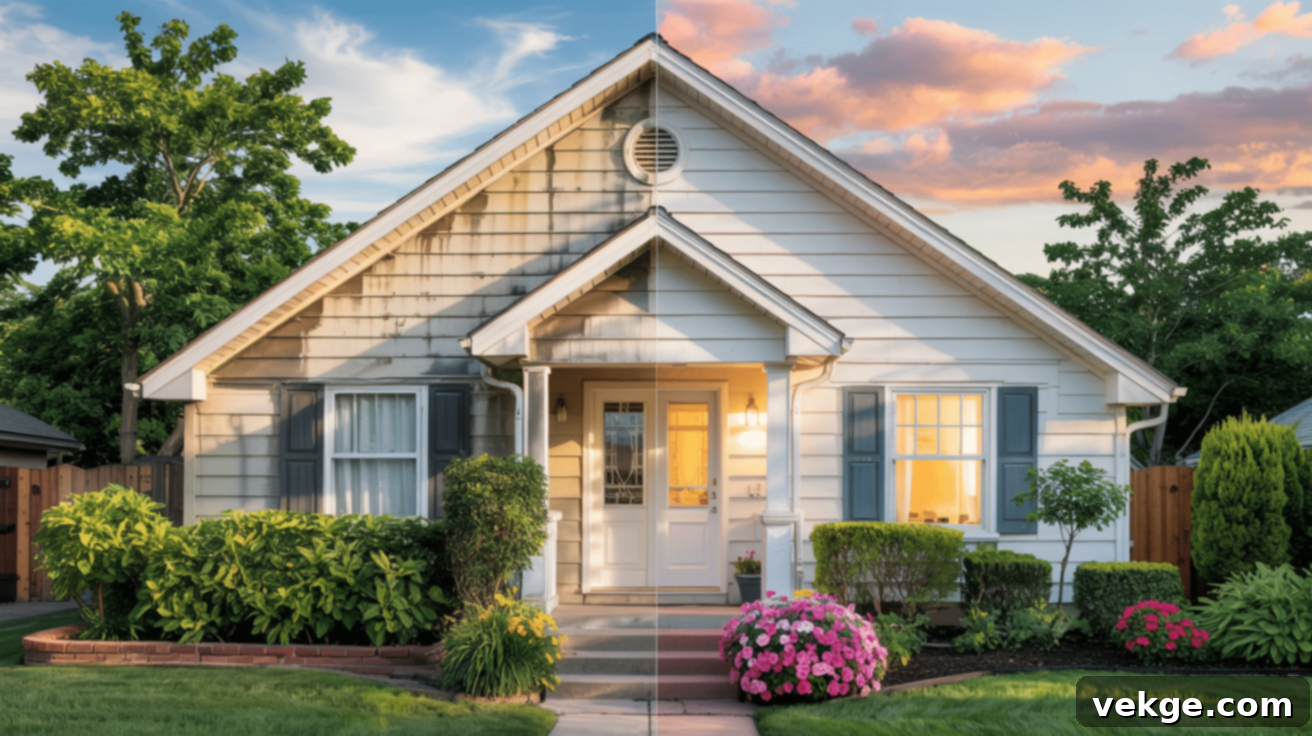 Yellowed to Bright White Aluminum Siding Renovation