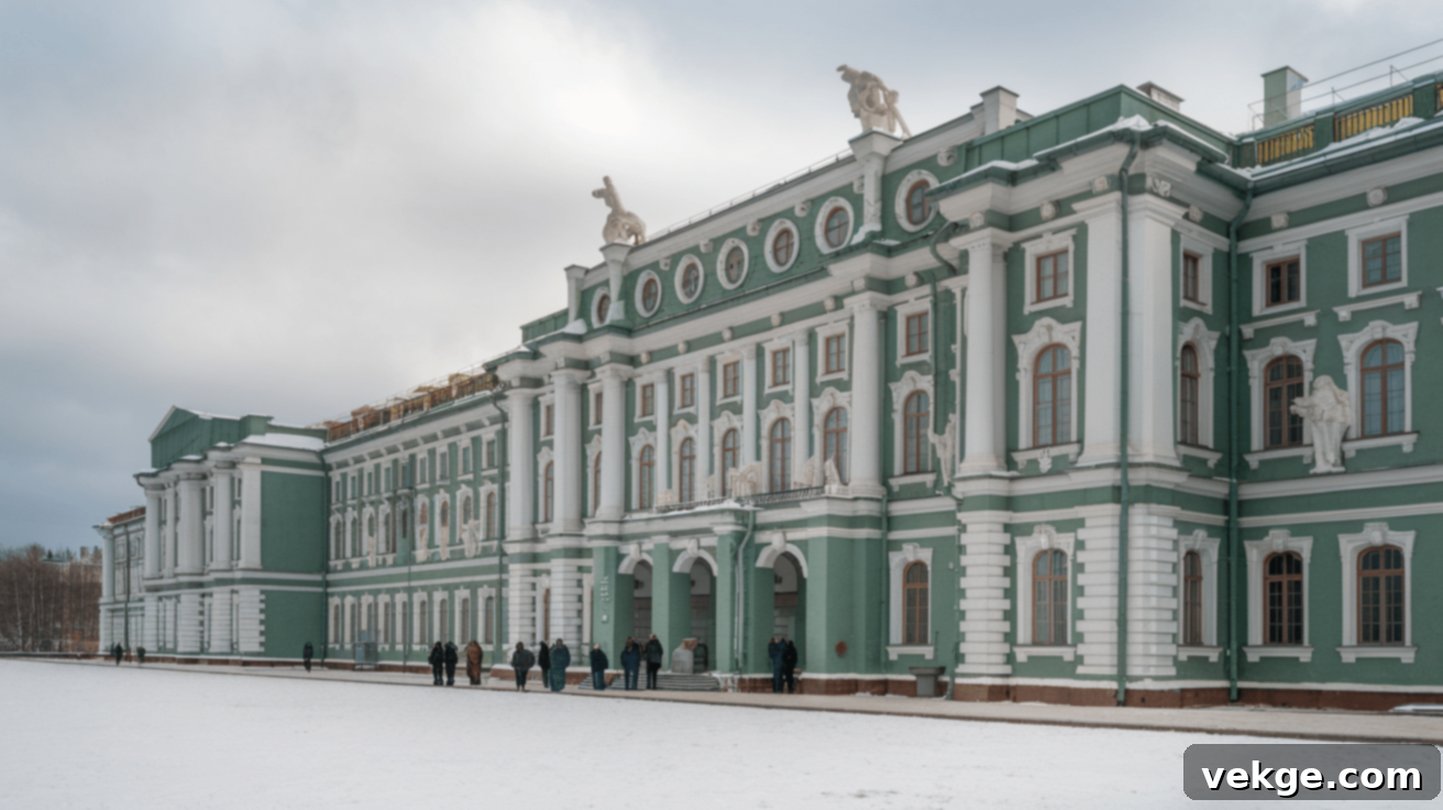 The Winter Palace - Home of the Hermitage Museum in St. Petersburg