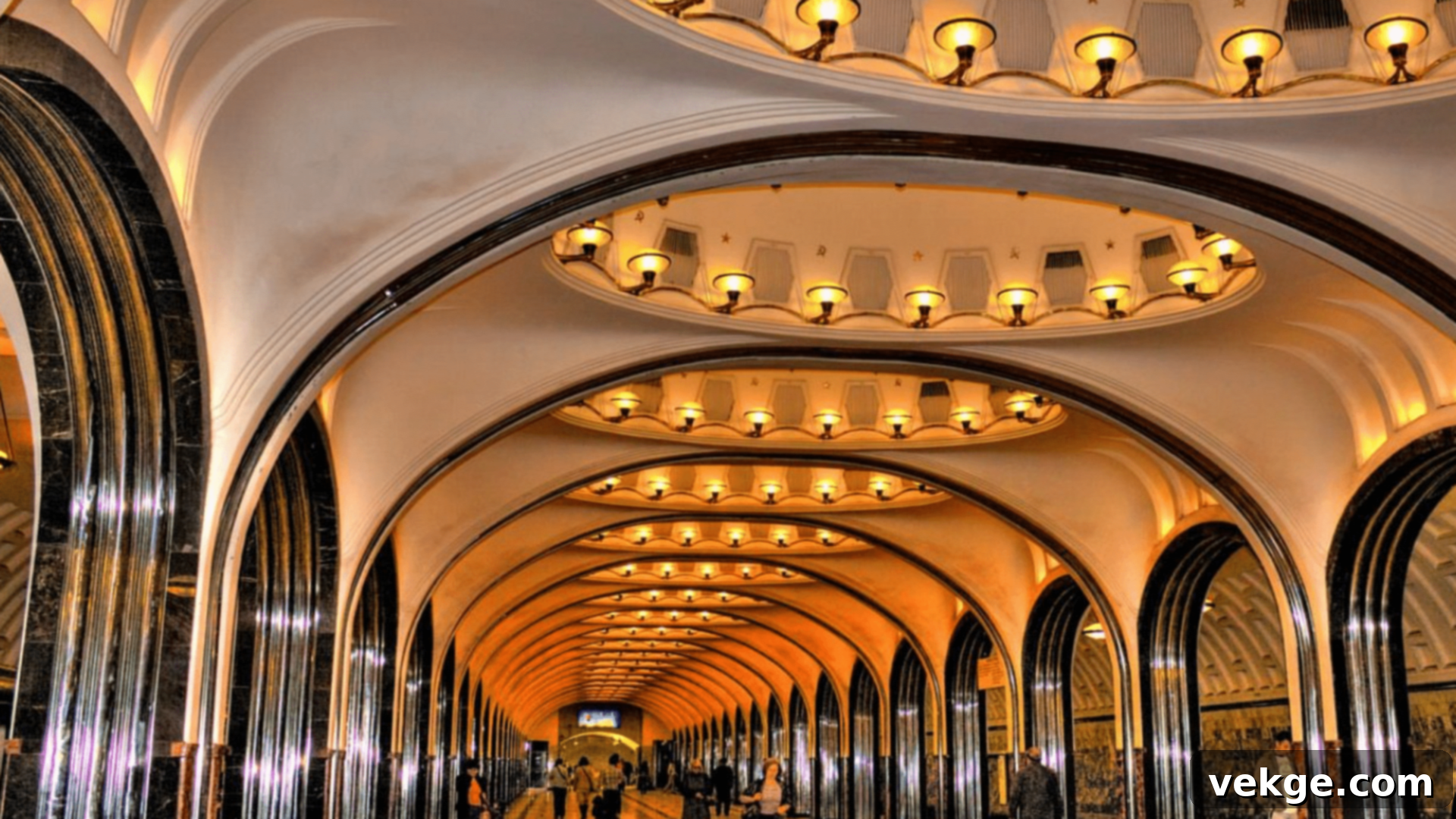 Mayakovskaya Metro Station - Stalinist Architecture and Mosaics