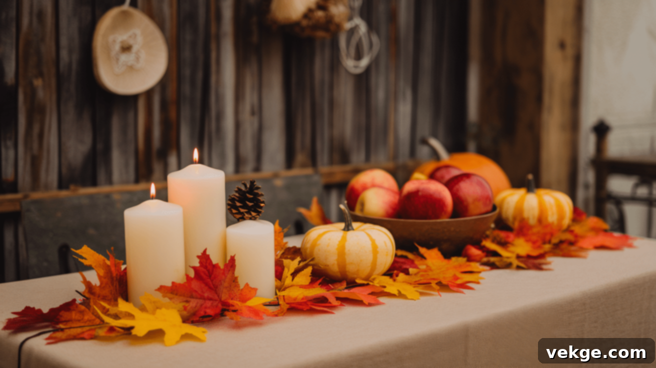 Autumn-Themed Table Settings for Fall Dinners