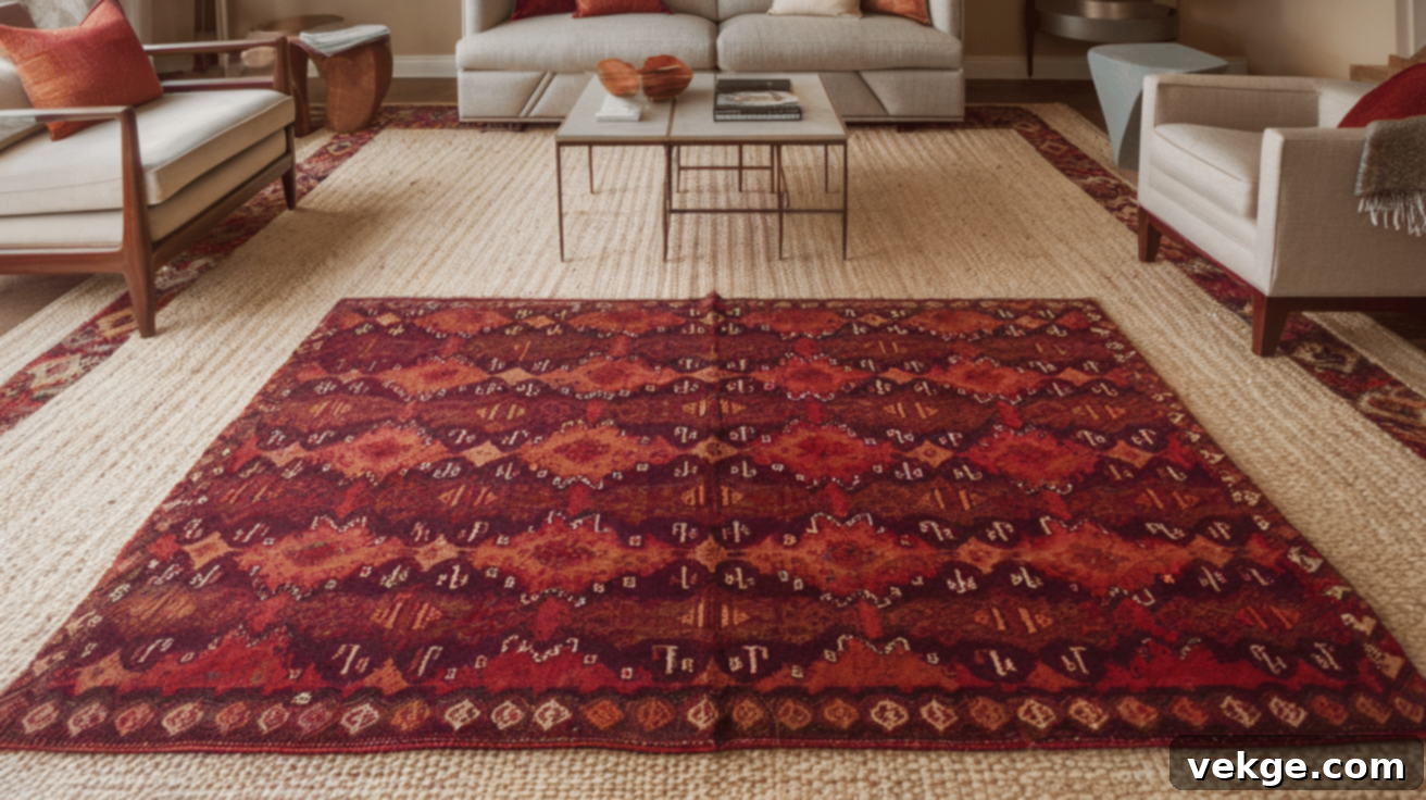 Layered Rugs for Cozy Fall Room Design