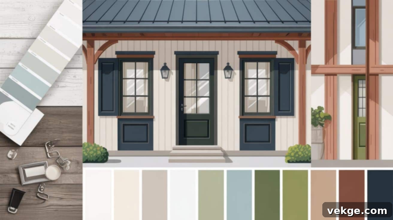 Modern Farmhouse Exterior Color Palette