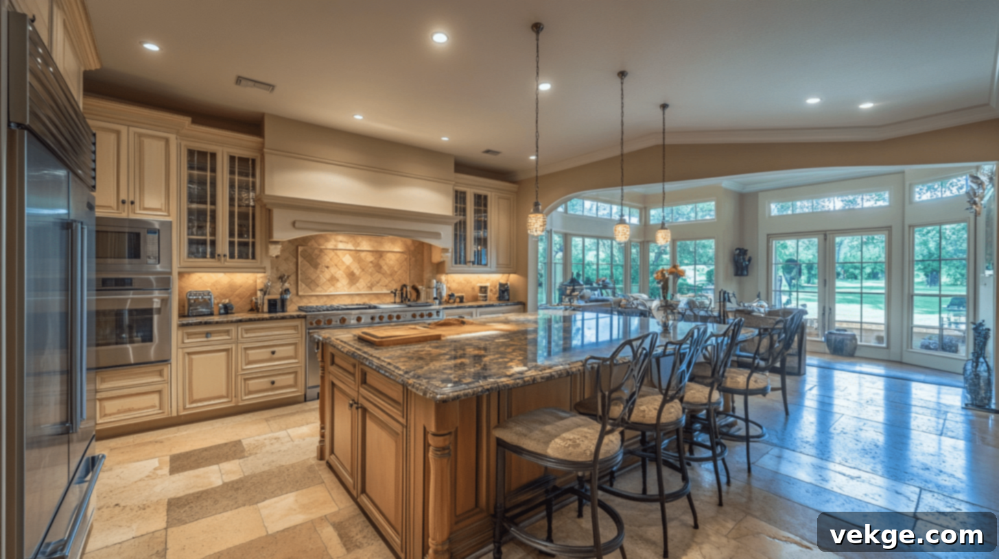 Island-Centered Kitchen Layout