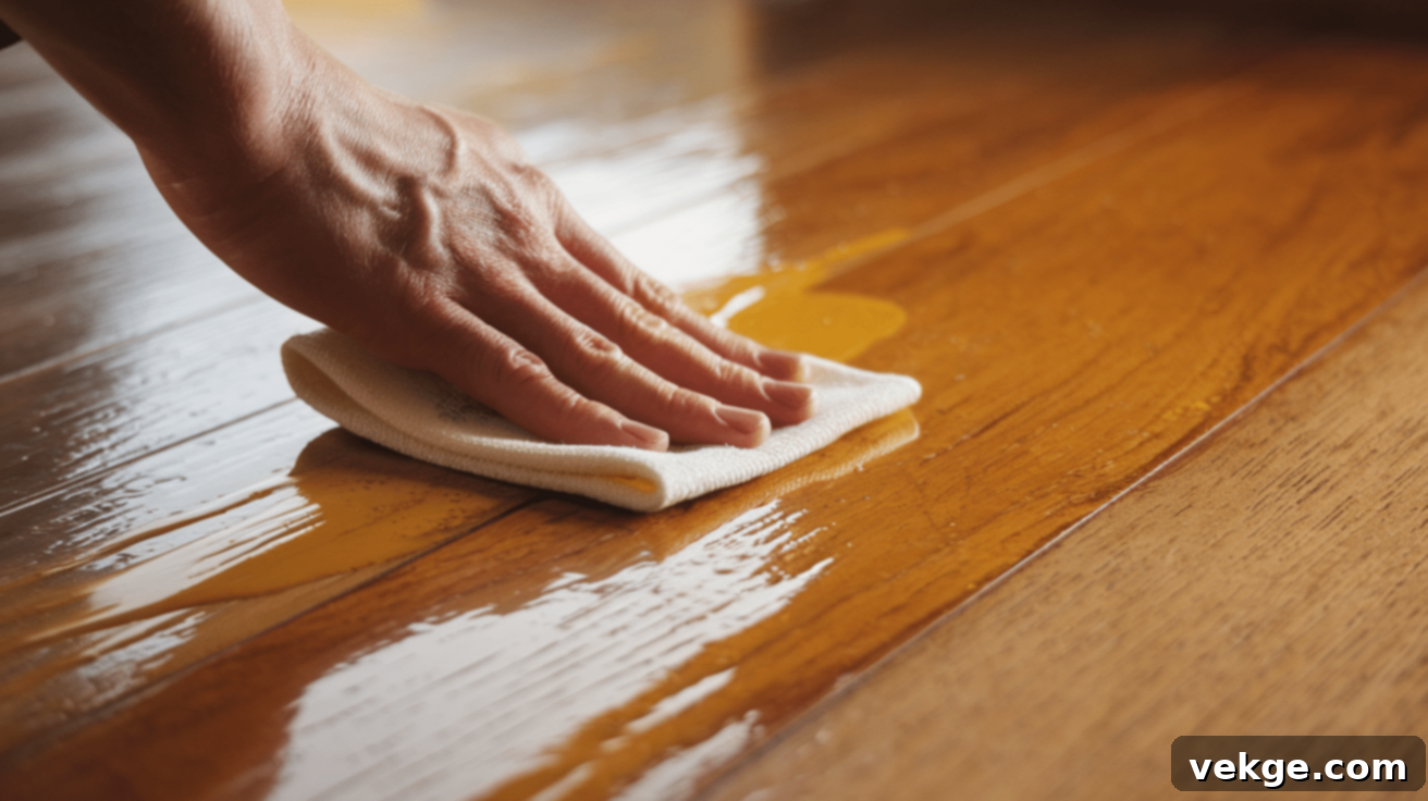 Application Process for Hardwax Oil on Pine Floors