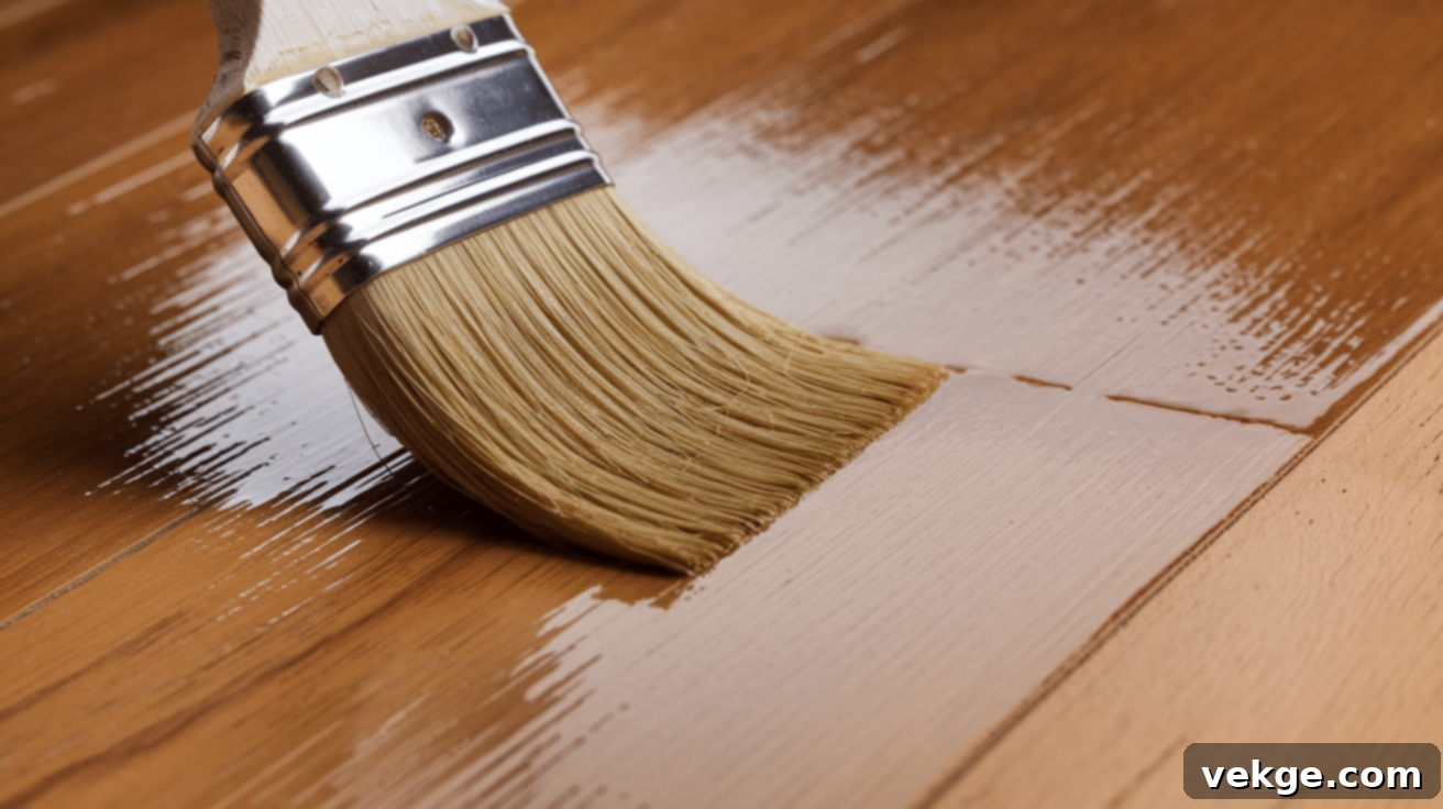 Application Process for Varnish (Polyurethane) on Pine Floors