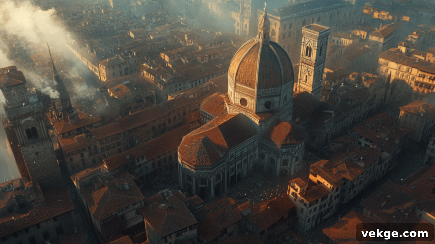 Florence Cathedral (Duomo di Firenze) with Brunelleschi's iconic dome, a Gothic masterpiece