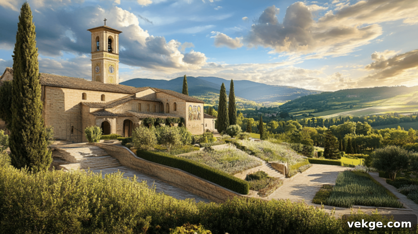 Basilica di San Francesco in Assisi, a pilgrimage site with Giotto's frescoes