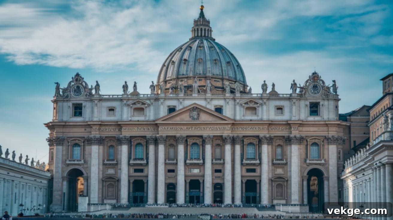 Grand St. Peter's Basilica in Vatican City, a masterpiece of Renaissance architecture